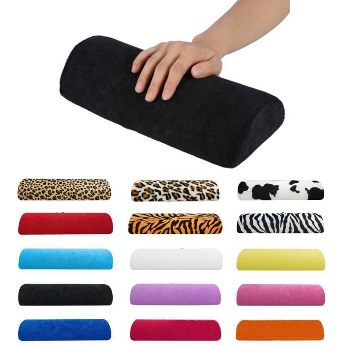 Leopard Nail Cushion Wrist Support for Manicure, UV Gel Acrylic Nail Art