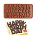 Alphabet Chocolate Mold, Letters Ice Mold, Praline Mold, Brown