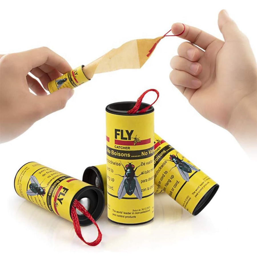 Fly Trap Adhesive Tape 4-pack, Flycatcher Mosquito Catcher