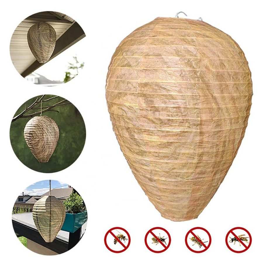 6pcs Non-Toxic Paper Wasp Traps, Wasp Nest Deterrent for Bees