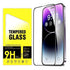 2pcs Tempered Glass Screen Protector for iPhone 14, Transparent