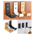2pcs foldable wall hooks for clothes, mounted, with Guld compatibility