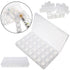 28-Slots Clear Diamond Painting Storage Box, Compatible with DIY Craft Organizers