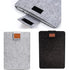 13-inch wool felt sleeve for MacBook Pro and Air, light gray