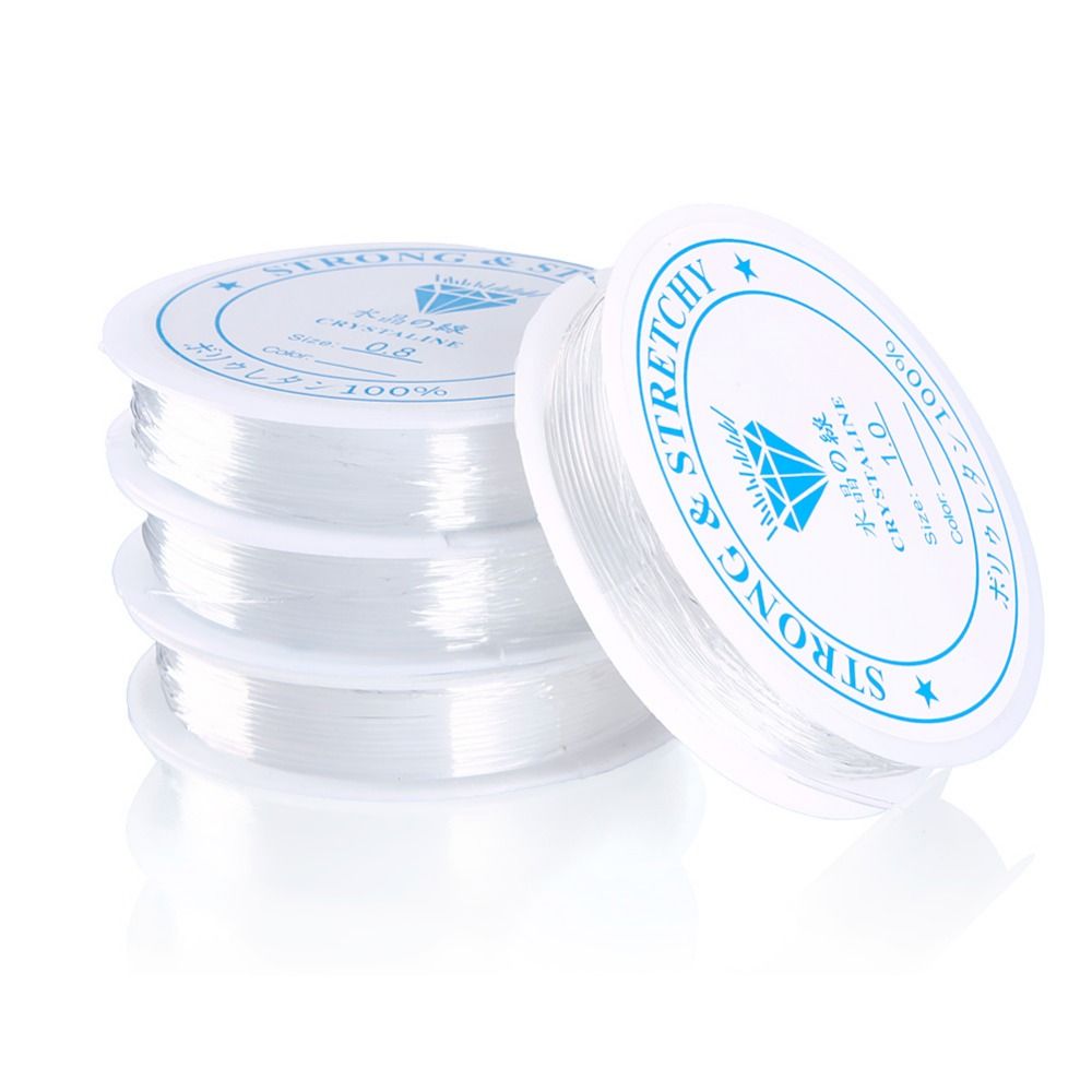 Elastic Thread for Jewelry Making 2-pack,1mm 5m