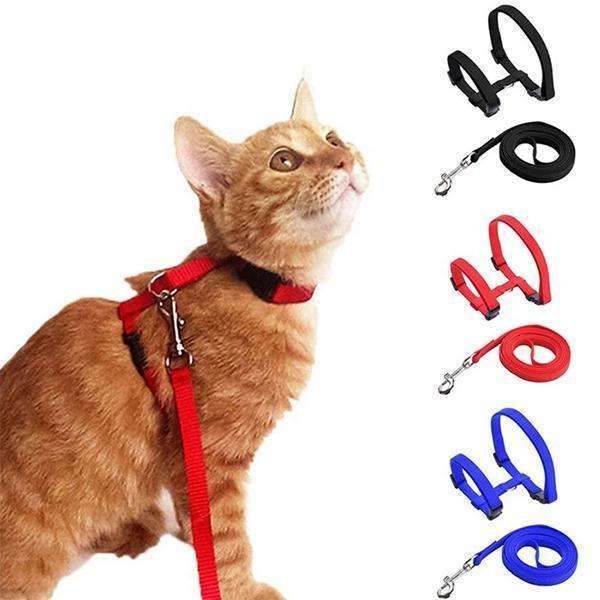 Adjustable Cat Harness, Black