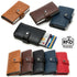 5 Cards Wallet Card Holder with RFID NFC Protection, Dark Brown