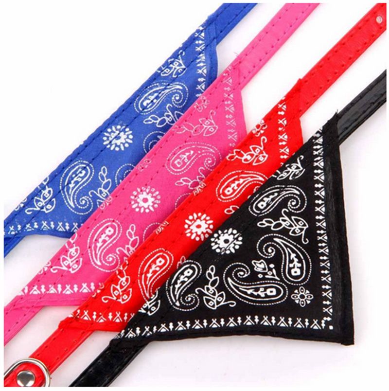 Dog Collar Bandana Scrunchie Scarf for Cats and Dogs, Black