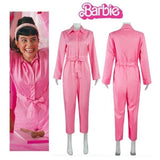 Barbie Jumpsuit Costume for Cosplay Halloween, Light Pink, Size M