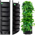 2 Pack Hanging Wall Planters with 7 Pockets for Indoor Outdoor Balcony and Garden Use