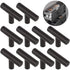 10 Pack Black Stainless Steel Kitchen Cabinet Door Handles, 50mm Hole Spacing