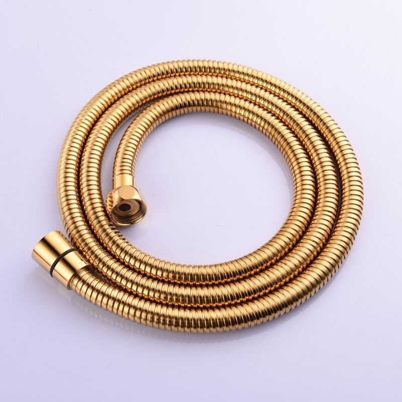 Gold Anti Kink Stainless Steel Flexible Shower Hose with Solid Brass Connector, 2M 78in