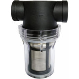 Water Pump Inline Filter with 100 Mesh Stainless Steel Strainer for Garden Watering, 0.75 Inch