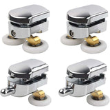 4 Pack Shower Door Rollers Upper and Lower Replacement Wheels for Sliding Shower, 23mm