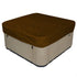 Square Hot Tub Spa Cover Waterproof 190T Polyester Anti Dust Anti UV with Storage Bag Black Coffee, 207 x 207 x 30cm