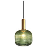 Industrial Vintage Glass Pendant Light Polished Brass Holder Modern Retro Ceiling Lamp Energy Class A Plus Plus