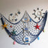 Decorative Fishing Net with Shells Nautical Beach Wall and Door Decor