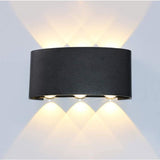 LED Wall Light 6W Aluminum Up Down Waterproof Indoor Outdoor Lamp Warm White