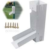 Rainwater Catcher Compatible with Standard White Downspout, 34 Inch