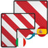 2 in 1 Bicycle Signal Reflector for Motorhome Bike Carriers