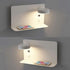 Left Side Adjustable LED Wall Light 12W with USB Charging Switch and 3 Color Temperatures, 330 Degree Rotation