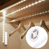 LED Motion Sensor Strip Light Battery Operated Auto On Off for Closet Stairs Kitchen, 1M