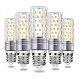 5 Pack E27 LED Corn Bulbs 16W 900lm AC 230V 360 Degree Beam, 6000K