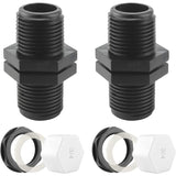 Overflow Tank Bulkhead Nipple with Gasket for 1000 Liter Rain Tank, 25mm 0.75 Inch