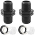 Overflow Tank Bulkhead Nipple with Gasket for 1000 Liter Rain Tank, 25mm 0.75 Inch