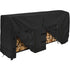 Firewood Rack Cover 420D Waterproof Dustproof Outdoor Log Rack Cover Black, 244 x 61 x 107cm