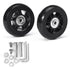 2 Pack Universal Suitcase Replacement Wheels Rubber Silent Multidirectional Luggage Casters, 70 x 19mm
