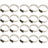 20 Pieces Pipe Clamp, Adjustable Pipe Clamp 100, 304 Stainless Steel Hose Clamp, Metal Hose Clamp, for Pipe, Home Gas, Family Water Pipe, Cable, 120mm