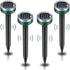 4 Pieces Solar Mole Repeller, Ultrasonic Pest Repeller Mole Control with IP65 Waterproof, Garden Mole Repellent Mole Repellent