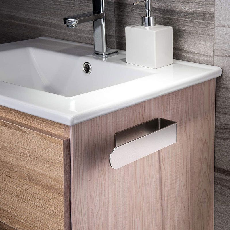 Self Adhesive Stainless Steel Bathroom Towel Bar No Drilling, 23cm