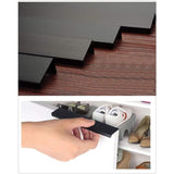 10 Pack Cabinet Hardware, Finger Edge Handles, Furniture Kitchen Door Drawer Handle, Concealed Pull Handles, Hole Pitch Long Black, 256mm, 300mm