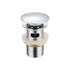 Basin Drain with Overflow Hole Stainless Steel Lid, Stainless Steel Body, Copper Nut, Copper Movement