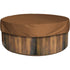 Round Swimming Pool Solar Cover Waterproof Spa Protective Cover 190T for Outdoor Spas, Brown, 190 x 30cm