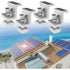 4 Pieces Solar Panel Edge Clamp Brackets for 30mm Module Height