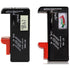 2 Pack Digital Battery Tester Voltage Checker and Power Level Checker Combo for AA AAA C D 9V 1.5V Button Cell Battery