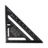 Metric System Metal Aluminum Ruler Square Ruler Guide Protractor Angle 45 90 Degrees Carpenter Tools Tracing Tool Wood Carpentry Guide, 180 mm