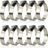 10 Pieces Hose Clamp, Adjustable Hose Clamp 27, 304 Stainless Steel Hose Clamp, 51 mm
