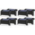 8 Pieces Solar Light, LED, for Stairs, Deck, Outdoor Black Shell Warm White