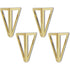 4 Pack Replacement Furniture Legs, Triangular Gold DIY Table Legs, for Chairs, Cabinets and Sofas, Furniture Legs, 15cm