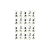 20 Pieces Plastic Curtain Track Glider Rail Rollers Twin Rollers Aluminum Alloy, Small