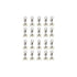 20 Pieces Plastic Curtain Track Glider Rail Rollers Twin Rollers Aluminum Alloy, Small