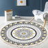 Vintage Round Mandala Rug Living Room Rug Bedroom Home Braided Cotton Rug Washable, 60cm