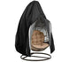 Hanging Chair Cover, Hanging Armchair Cover, Protective Cover for Egg Chair, Waterproof Furniture Cover with Zipper, Black, 230 x 200cm