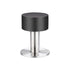 Adhesive Door Stops Stainless Steel Door Stoppers Door Stoppers with Shockproof Rubber Compatible with Wall or Floor Mounting with Double Sided