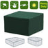 Rectangular Waterproof Patio Furniture Cover with UV Protection for Patio Table, Garden Furniture, Green, 230 165, 70cm