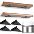 4 Pack Triangle Shelf Brackets, 5.5 Inch Iron Floating Shelf Brackets, Wall Mounted Metal Shelf Brackets for DIY Open Shelves